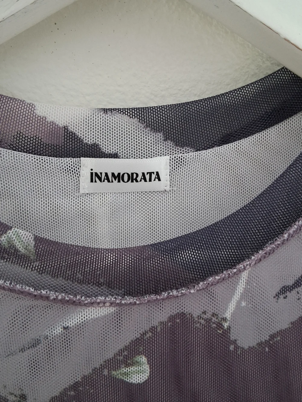 Inamorata Vita Mini Dress Mesh Purple Abstract - Picture 5 of 14